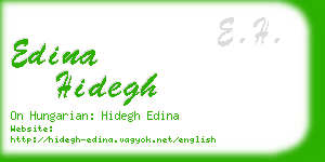 edina hidegh business card